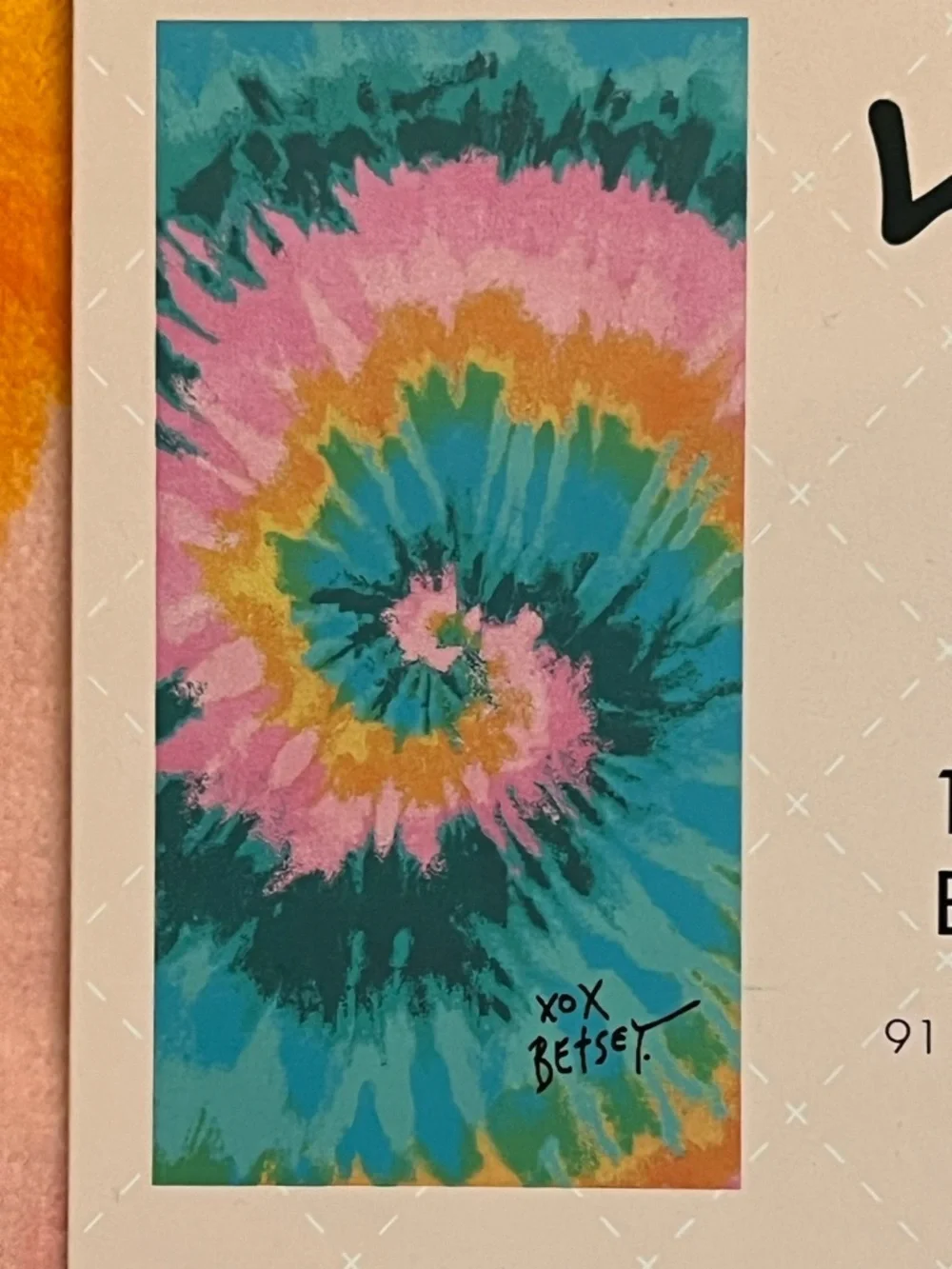 Betsey Johnson Tie-Dye Beach Towel
